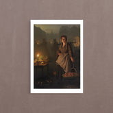 Market By Candlelight,1869, Petrus Van Schendel, Poster